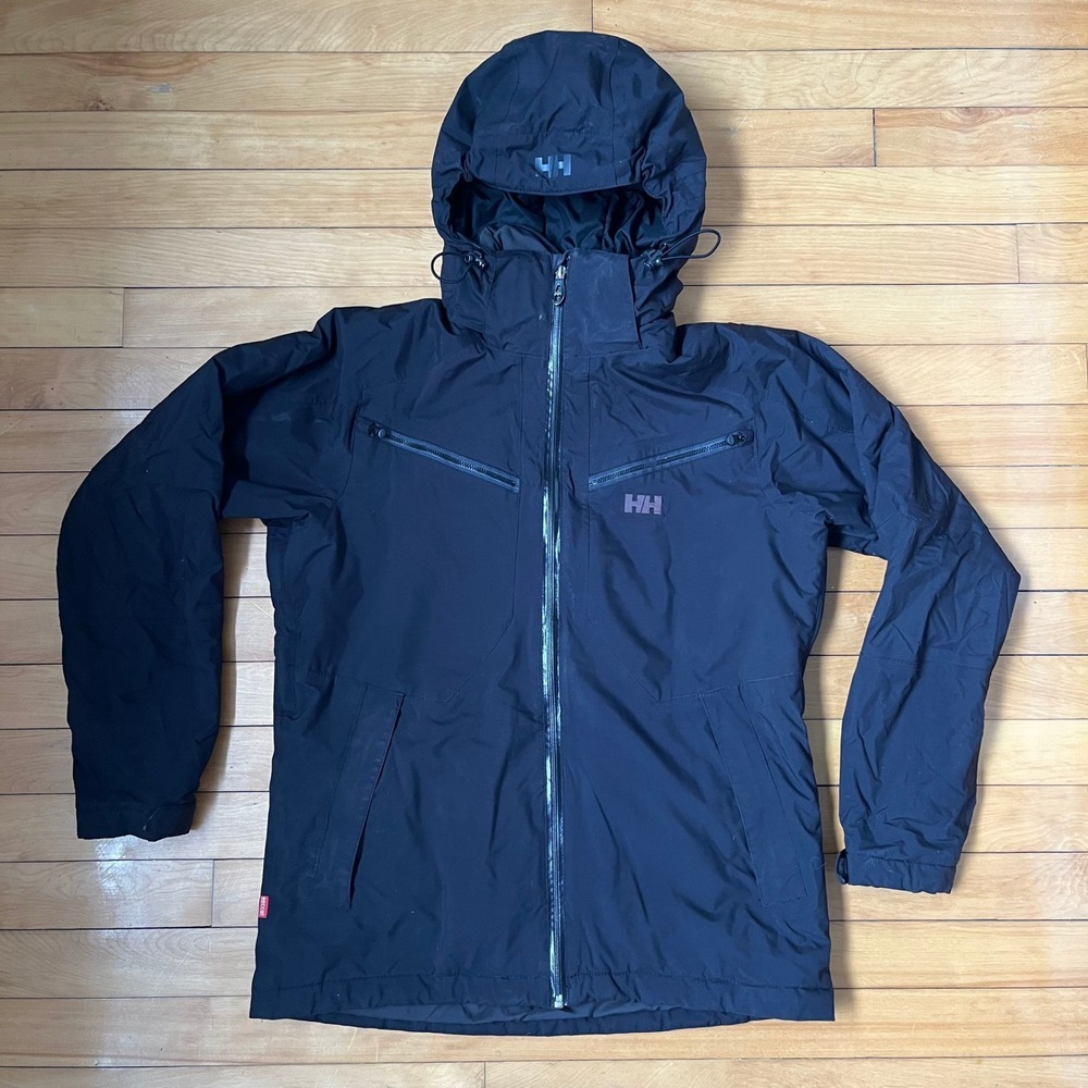 Helly Hansen Helly Tech Performance Ski Jacket Black Mens Small RECCO Shell